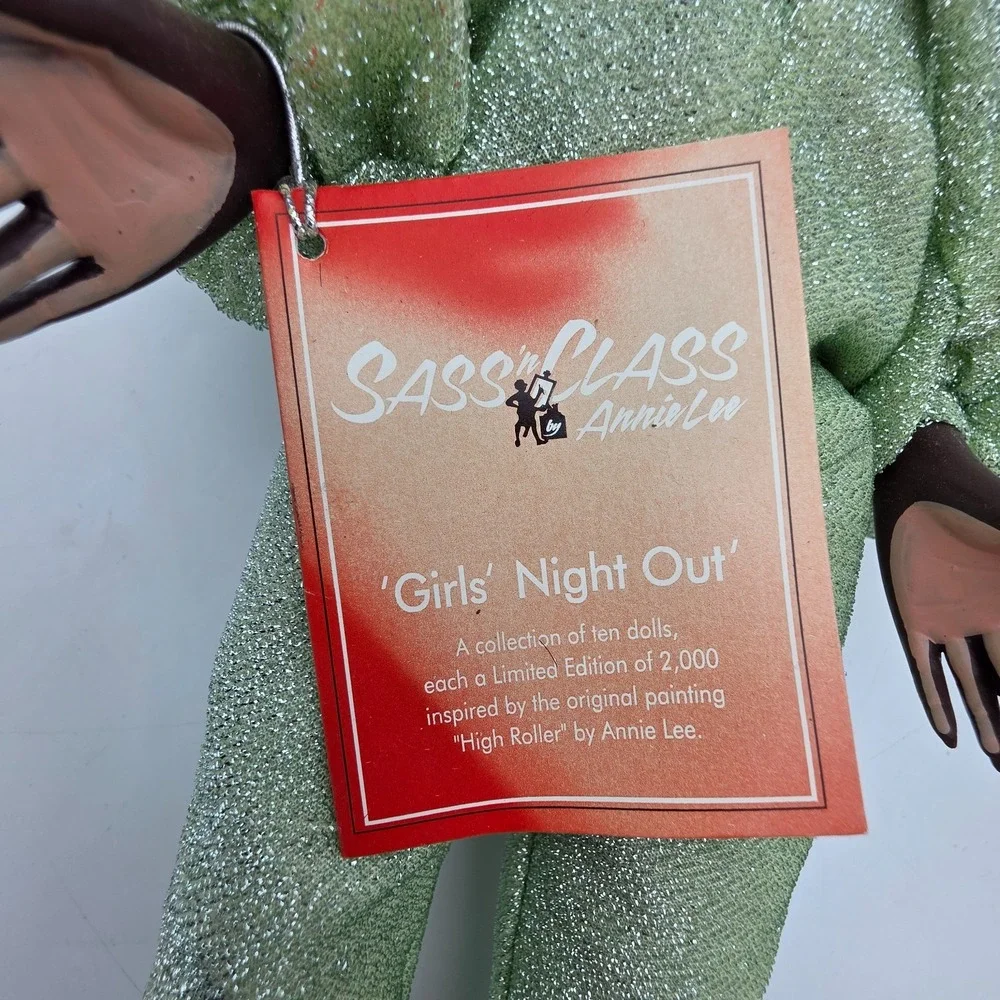 VTG Annie Lee Sass n' Class Green Collectible Girls Night Out Fashion Doll #6401